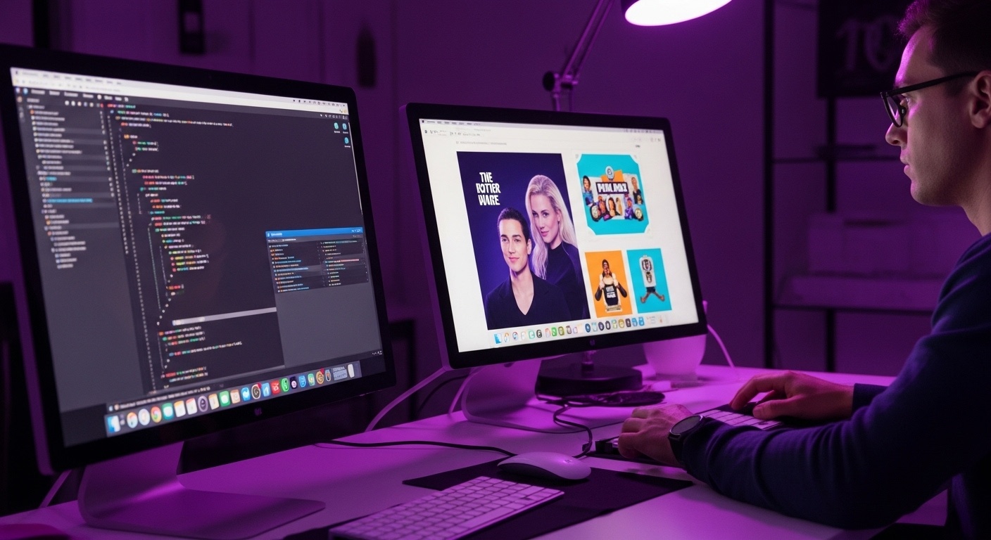 فريق تسويق يعمل بانسجام في مساحة عمل مشتركة